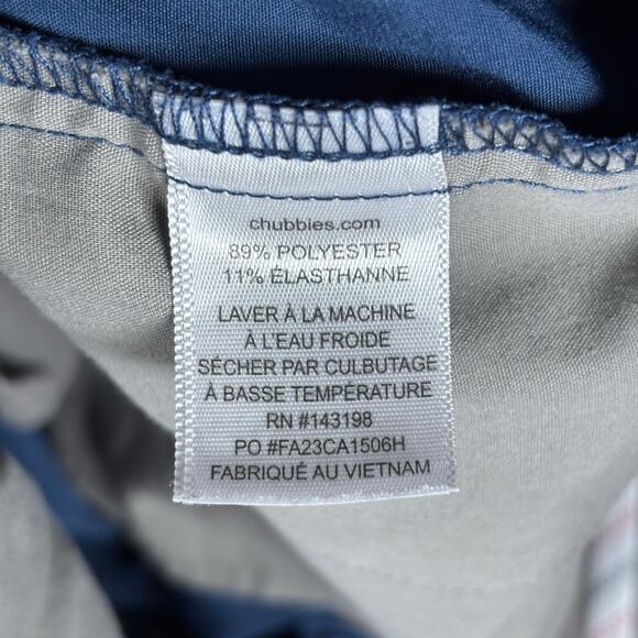 Chubbies Blue Shorts XL 6” Inseam Regular Fit - Picture 8 of 8